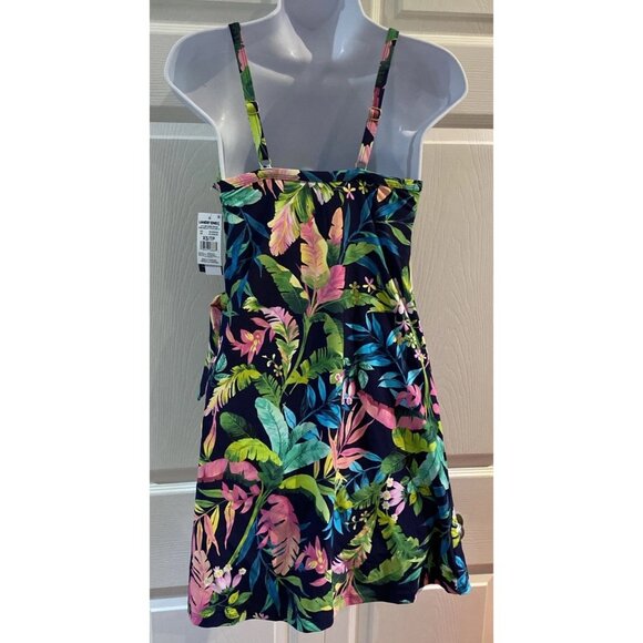 Lands’ End Women's Le Cami Swim Dress Tropical Floral Bathing Suit Size XS - Picture 7 of 12